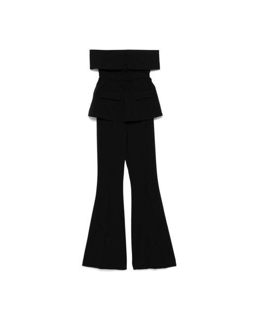 Self-Portrait Black Jumpsuits