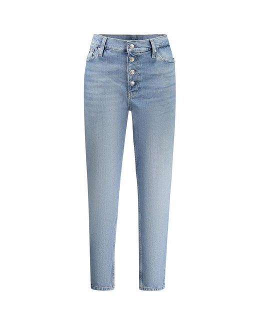 Calvin Klein Light Blue Cotton Jeans & Pant
