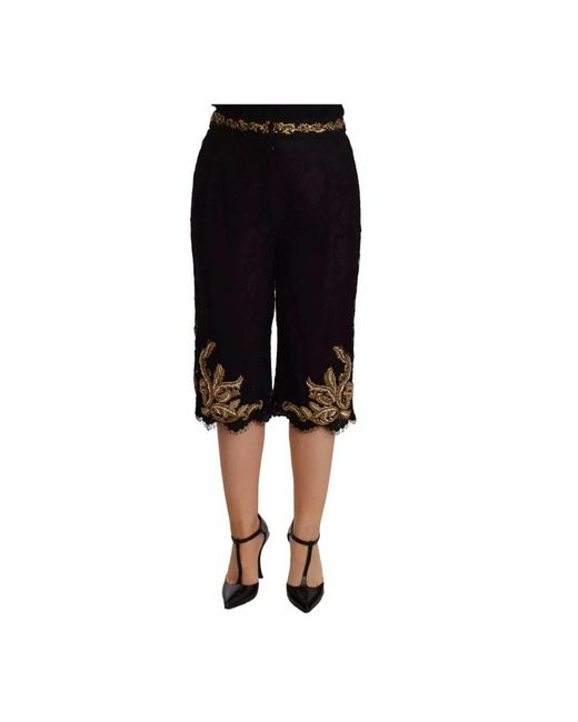 Dolce & Gabbana Black Bermudas
