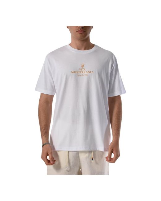 The Silted Company Locker geschnittenes baumwoll-t-shirt in White für Herren