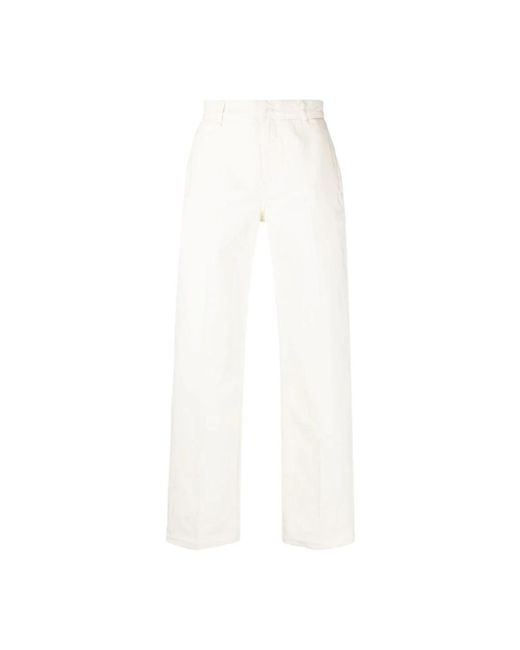 Etudes Studio White Straight Jeans for men