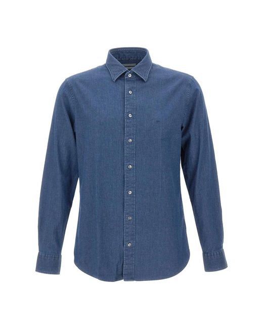Michael Kors Blue Denim Shirts for men