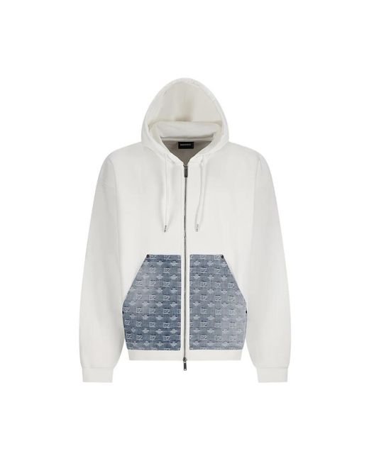 DSquared² Blue Zip-Throughs for men