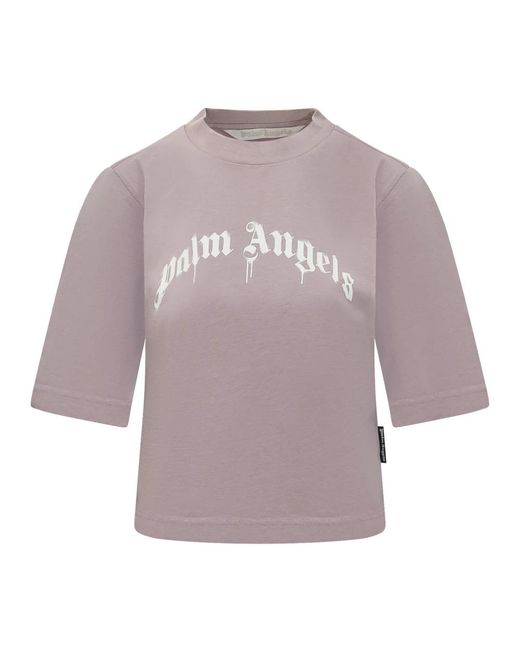 Palm Angels Purple T-Shirts