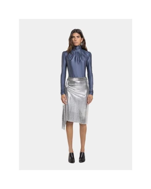 Rabanne Gray Midi Skirts