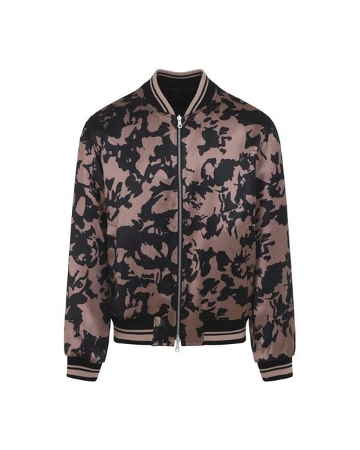 Dries Van Noten Black Bomber Jackets for men