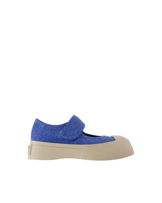 Marni Blue Flat Shoes
