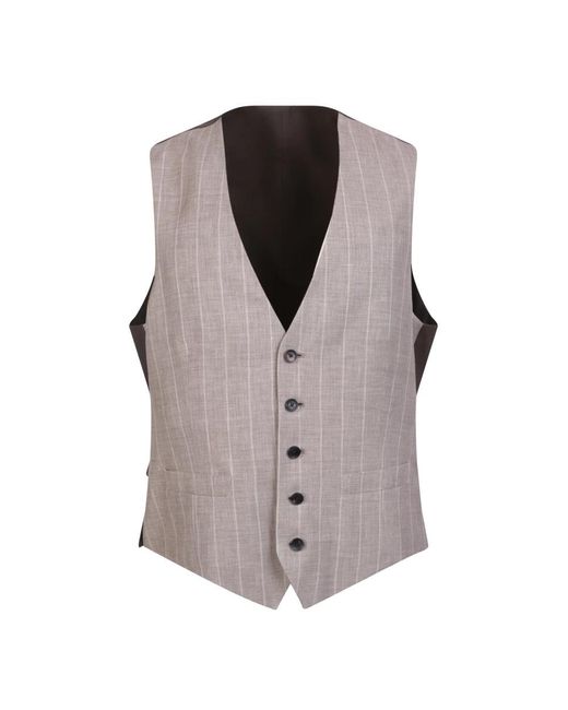 Lardini Brown Suit Vests for men