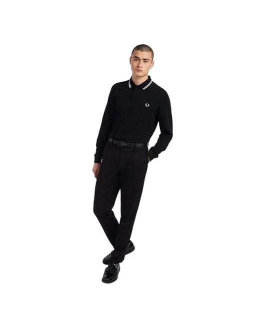 Fred Perry Black Polo Shirts for men
