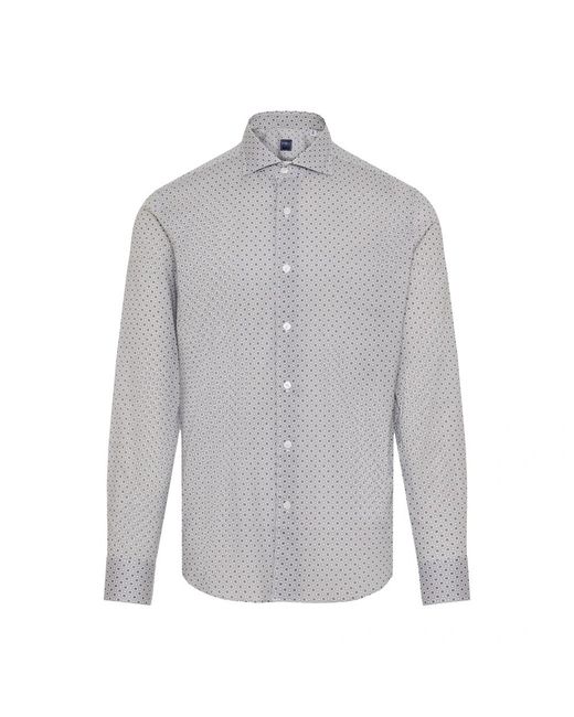 Fedeli Gray Casual Shirts for men