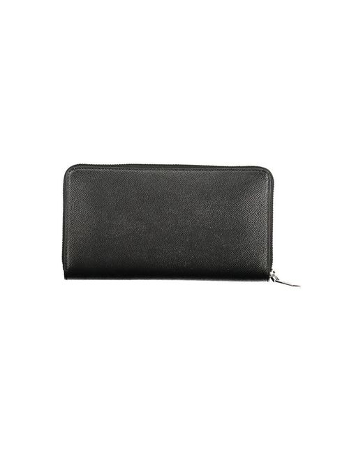 Calvin Klein Black Schwarze Damen Geldbörse Rfid Reißverschluss