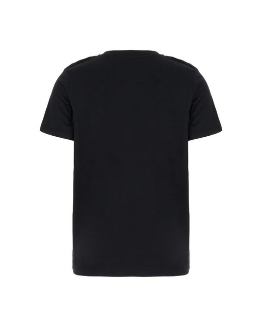 Balmain Geborduurd Parijs T-Shirt in het Black