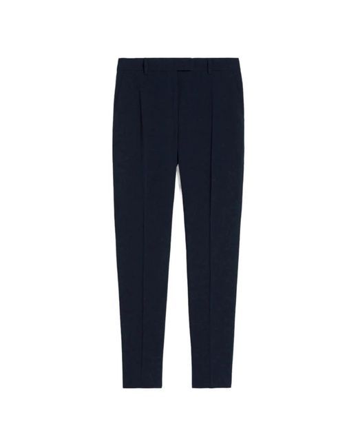 Max Mara Blue Slim-Fit Trousers