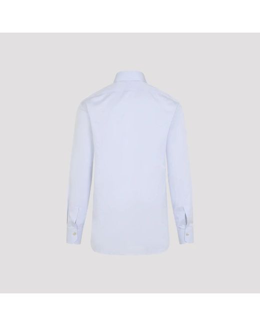Kiton Blue Casual Shirts for men