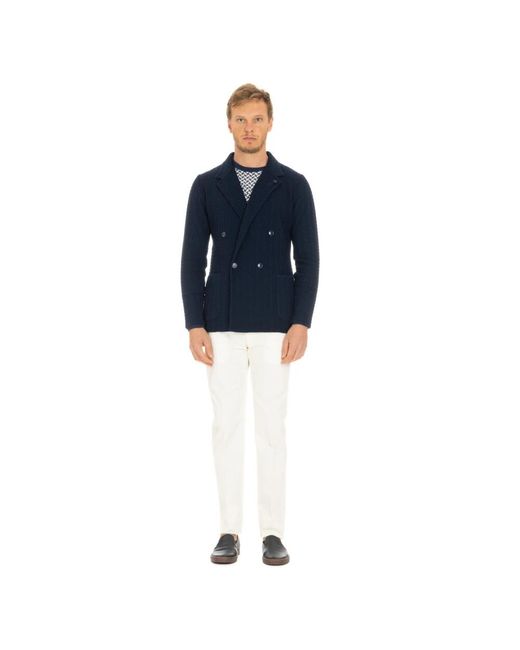 Lardini Blue Blazers for men