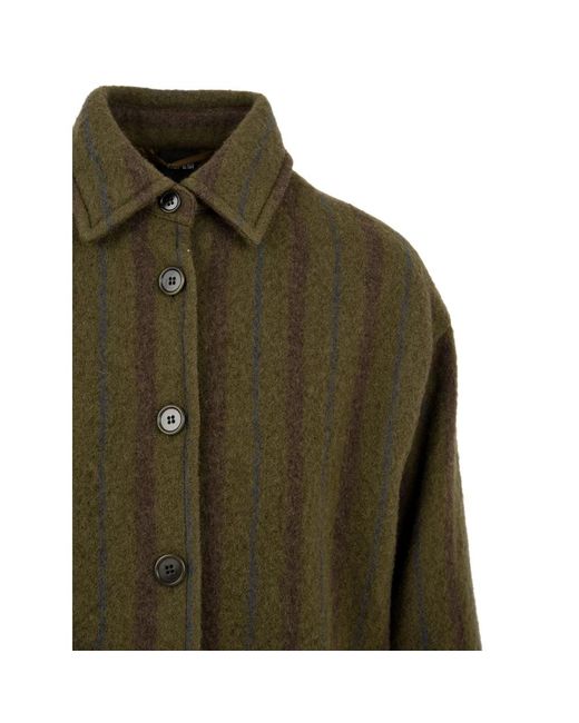 Aspesi Overhemden ,Groen ,Damesjas Model 1207 L532 21237 Militare in het Green