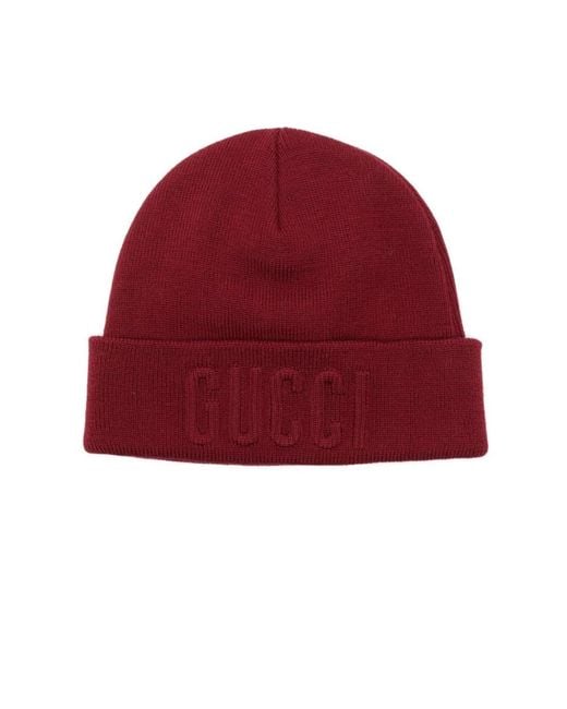 Gucci Red Beanies