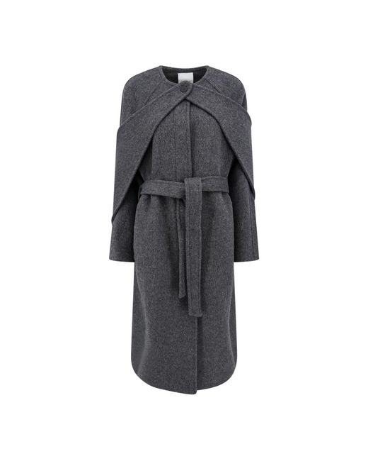 LE17SEPTEMBRE Gray Belted Coats