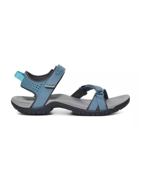 Flat sandali di Teva in Blue