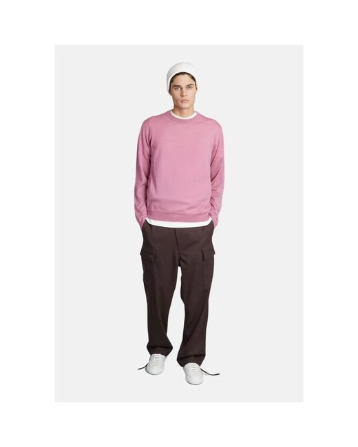 Mauro Grifoni Pink Round-Neck Knitwear for men