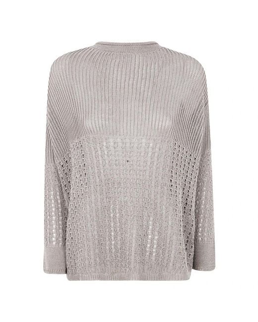 Max Mara Gray Baumwollpullover