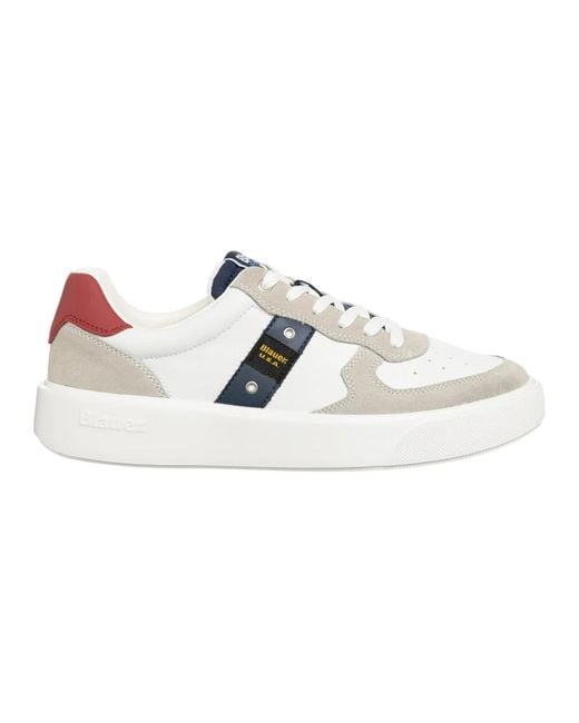 Blauer White Sneakers for men