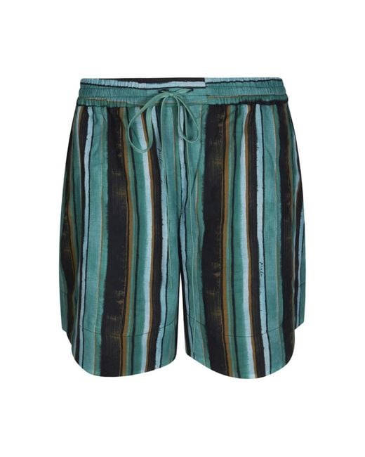Pinko Green Short Shorts