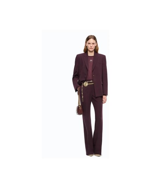 Pinko Purple Wide Trousers
