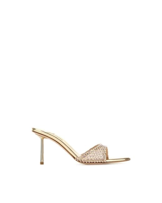 Le Silla Metallic Heeled Mules
