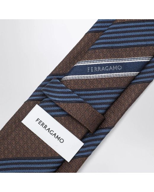 Ties Ferragamo pour homme en coloris Blue