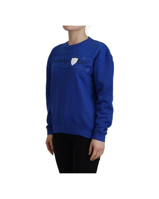 Philippe Model Blue Sweatshirts