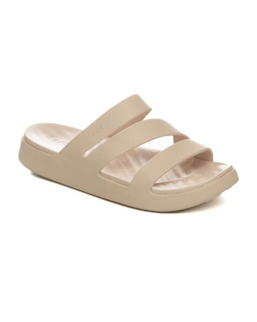 Sliders CROCSTM en coloris Natural