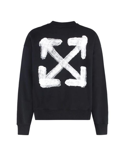Off-White c/o Virgil Abloh Maxi-print-baumwoll-sweatshirt in Blue für Herren
