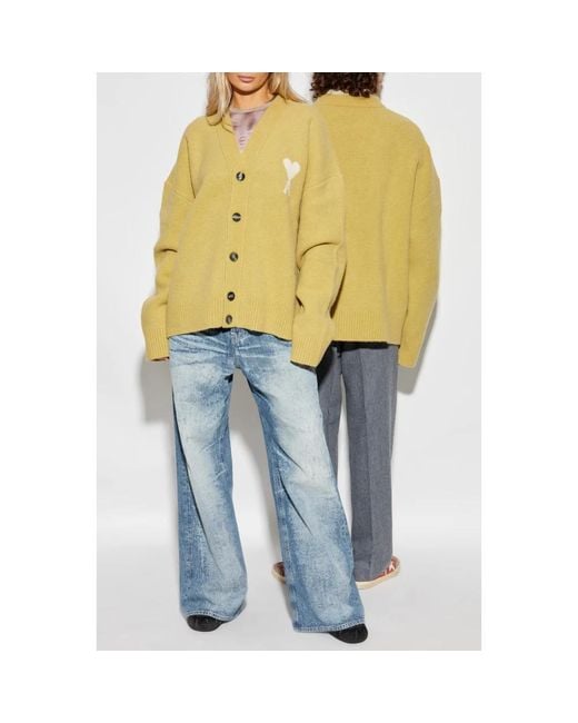 AMI Cardigans in het Yellow