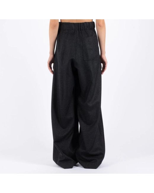 Trousers > wide trousers Dries Van Noten en coloris Black