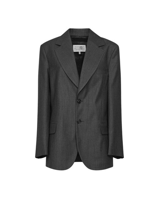 MM6 by Maison Margiela Black Blazers
