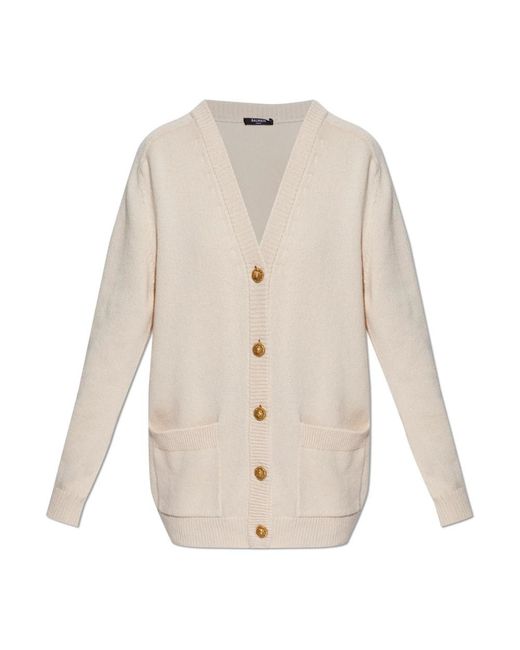 Balmain White Cardigans