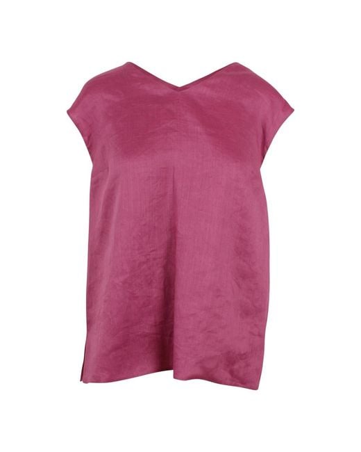 Max Mara Purple Sleeveless Tops