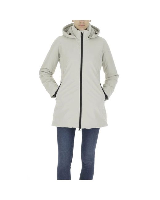 Save The Duck Gray Rain Jackets