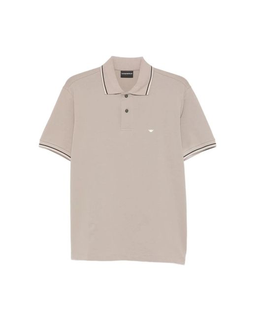 Emporio Armani Natural Polo Shirts for men