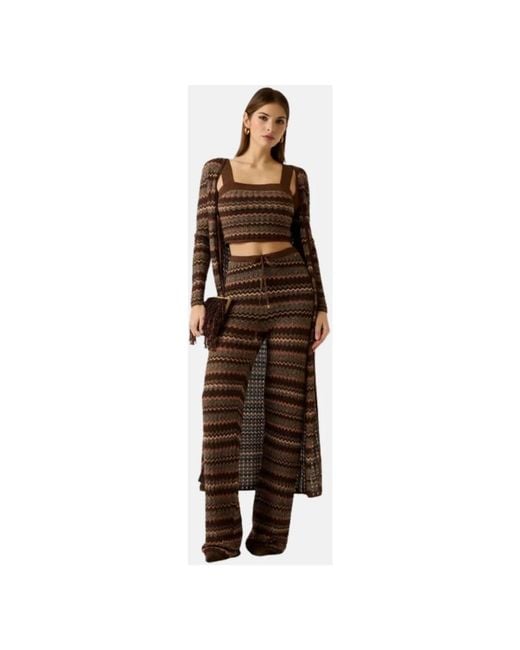 Marciano Brown Wide Trousers
