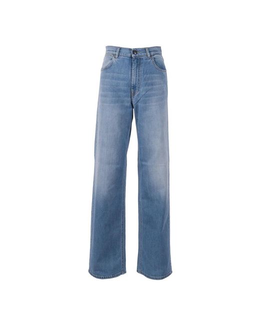 Fay Blue Wide Jeans