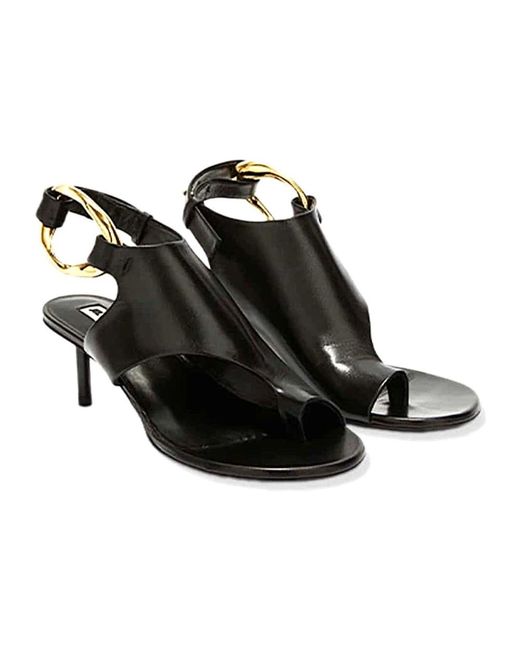 Jil Sander Black High Heel Sandals