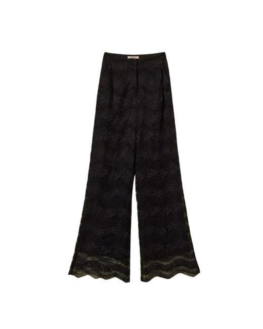 Twinset Black Wide Trousers