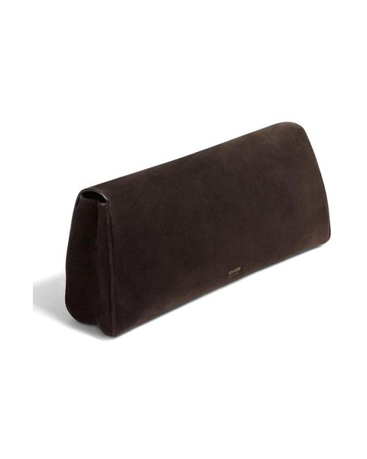 Khaite Black Clutch Bag Suede
