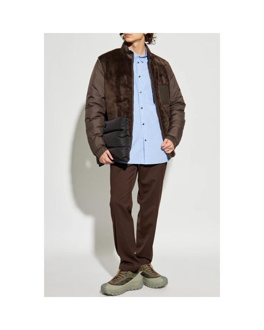 Down Jackets di Moncler in Brown da Uomo