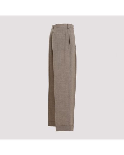 Trousers > straight trousers The Row en coloris Gray