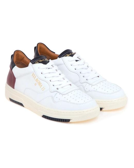 Via Roma 15 White Sneakers