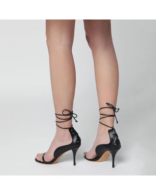 Jude Black High Heel Sandals