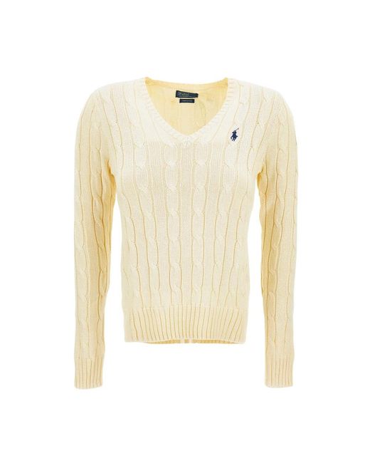 Polo Ralph Lauren V-Neck Knitwear in het Natural